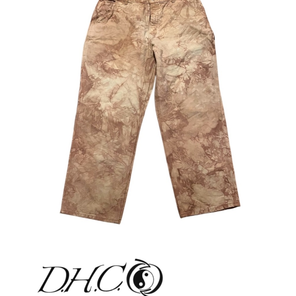Carhartt Men's Brown Cargo Pants Dyed by D.H.C.